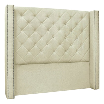 Cabeceira Estofada Egito SPZ 90cm Solteiro Linho Natural