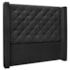 Cabeceira Estofada Egito SPZ 90cm Solteiro Suede Preto