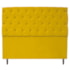 Cabeceira Estofada Liverpool 140 cm Casal Suede Amarelo - Amarena Móveis