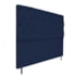 Cabeceira Estofada Liverpool 140 cm Casal Suede Azul Marinho - Amarena Móveis