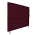 Cabeceira Estofada Liverpool 140 cm Casal Suede Bordô - Amarena Móveis