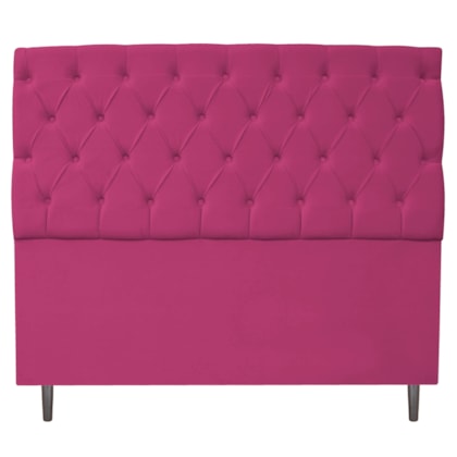 Cabeceira Estofada Liverpool 140 cm Casal Suede Pink - Amarena Móveis