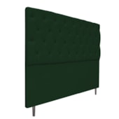 Cabeceira Estofada Liverpool 140 cm Casal Suede Verde - Amarena Móveis