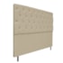 Cabeceira Estofada Liverpool 160 cm Queen Size Suede Bege - Amarena Móveis