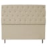 Cabeceira Estofada Liverpool 160 cm Queen Size Suede Bege - Amarena Móveis