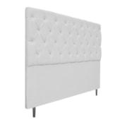 Cabeceira Estofada Liverpool 160 cm Queen Size Corano Branco - Amarena Móveis