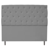 Cabeceira Estofada Liverpool 160 cm Queen Size Corano Cinza - Amarena Móveis