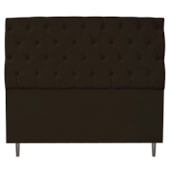Cabeceira Estofada Liverpool 160 cm Queen Size Corano Marrom - Amarena Móveis