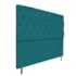 Cabeceira Estofada Liverpool 160 cm Queen Size Suede Azul Turquesa - Amarena Móveis