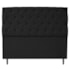 Cabeceira Estofada Liverpool 160 cm Queen Size Suede Preto - Amarena Móveis