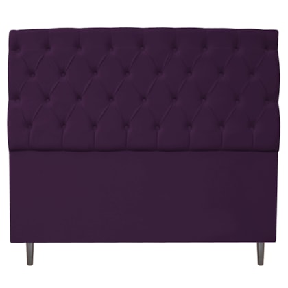 Cabeceira Estofada Liverpool 160 cm Queen Size Suede Roxo - Amarena Móveis