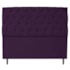 Cabeceira Estofada Liverpool 160 cm Queen Size Suede Roxo - Amarena Móveis