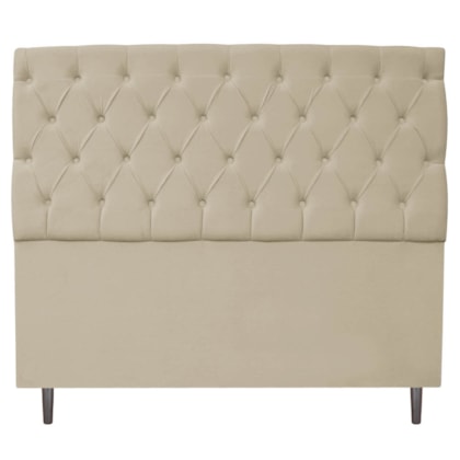 Cabeceira Estofada Liverpool 195 cm King Size Corano Bege - Amarena Móveis