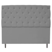 Cabeceira Estofada Liverpool 195 cm King Size Corano Cinza - Amarena Móveis