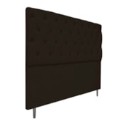 Cabeceira Estofada Liverpool 195 cm King Size Corano Marrom - Amarena Móveis
