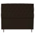 Cabeceira Estofada Liverpool 195 cm King Size Suede Marrom - Amarena Móveis