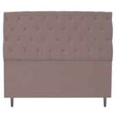 Cabeceira Estofada Liverpool 195 cm King Size Linho Rosê - Amarena Móveis