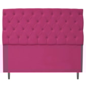 Cabeceira Estofada Liverpool 195 cm King Size Suede Pink - Amarena Móveis