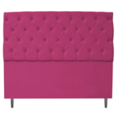 Cabeceira Estofada Liverpool 195 cm King Size Suede Pink - Amarena Móveis