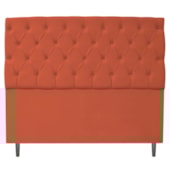 Cabeceira Estofada Liverpool 195 cm King Size Suede Terracota - Amarena Móveis