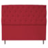 Cabeceira Estofada Liverpool 195 cm King Size Suede Vermelho - Amarena Móveis