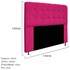 Cabeceira Estofada Mel com Capitonê 140 cm para Cama Box de Casal Suede Pink Quarto - AM Decor