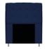 Cabeceira Estofada Mel com Capitonê 90 cm para Cama Box Solteiro Suede Azul Marinho Quarto - AM Decor