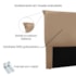 Cabeceira Estofada Nápoles SPZ 140cm Casal Suede Bege