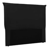 Cabeceira Estofada Nápoles SPZ 140cm Casal Suede Preto