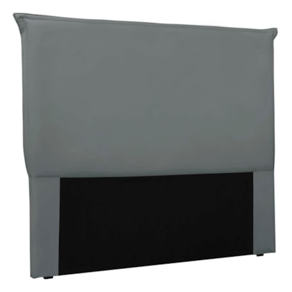 Cabeceira Estofada Nápoles SPZ 160cm Queen Size Veludo Cinza