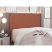 Cabeceira Estofada Nápoles SPZ 160cm Queen Size Veludo Cobre