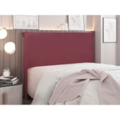 Cabeceira Estofada Nápoles SPZ 160cm Queen Size Veludo Vinho