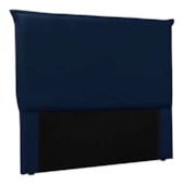 Cabeceira Estofada Nápoles SPZ 195cm King Size Suede Azul Marinho