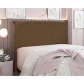Cabeceira Estofada Nápoles SPZ 195cm King Size Suede Caramelo