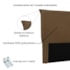 Cabeceira Estofada Nápoles SPZ 195cm King Size Suede Caramelo