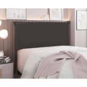 Cabeceira Estofada Nápoles SPZ 195cm King Size Suede Cinza