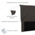 Cabeceira Estofada Nápoles SPZ 195cm King Size Suede Cinza
