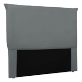 Cabeceira Estofada Nápoles SPZ 195cm King Size Veludo Cinza