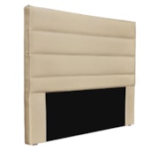Cabeceira Estofada Nubia SPZ 140cm Casal Linho Dourado