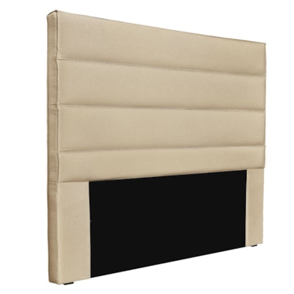 Cabeceira Estofada Nubia SPZ 140cm Casal Linho Dourado