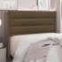 Cabeceira Estofada Nubia SPZ 140cm Casal Suede Caramelo