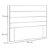 Cabeceira Estofada Nubia SPZ 140cm Casal Suede Marrom