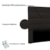 Cabeceira Estofada Nubia SPZ 140cm Casal Suede Marrom