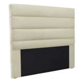 Cabeceira Estofada Nubia SPZ 140cm Casal Veludo Bege