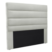 Cabeceira Estofada Nubia SPZ 140cm Casal Veludo Prata