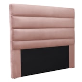 Cabeceira Estofada Nubia SPZ 140cm Casal Veludo Rosa