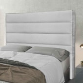 Cabeceira Estofada Nubia SPZ 160cm Queen Size Linho Grigio