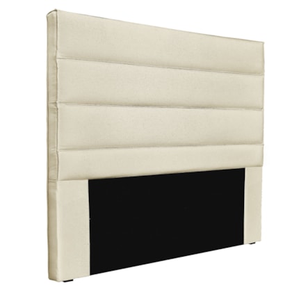 Cabeceira Estofada Nubia SPZ 160cm Queen Size Linho Pérola