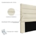 Cabeceira Estofada Nubia SPZ 160cm Queen Size Linho Pérola