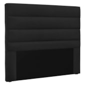 Cabeceira Estofada Nubia SPZ 160cm Queen Size Suede Preto